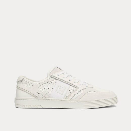 Fendi Baskets basses Step en cuir blanc – 35