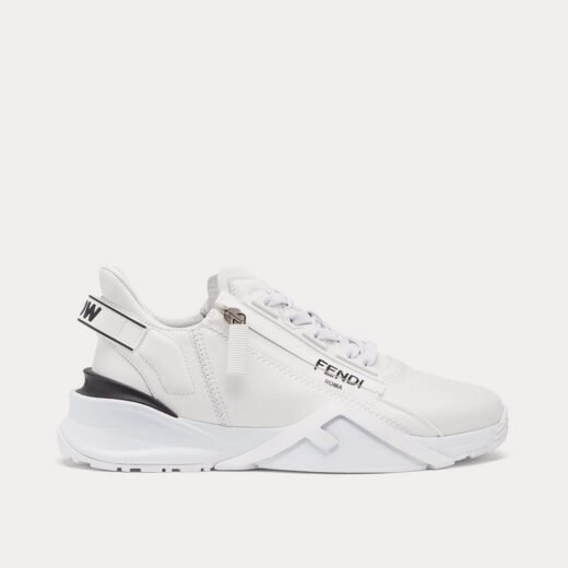 Fendi Baskets basses Flow en cuir blanc – 35