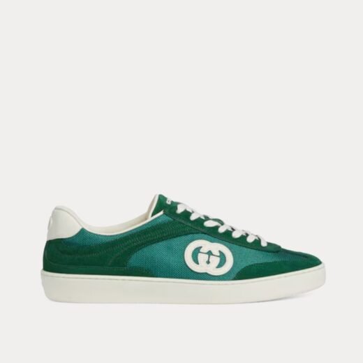 Gucci Baskets basses G75 en daim vert – 35