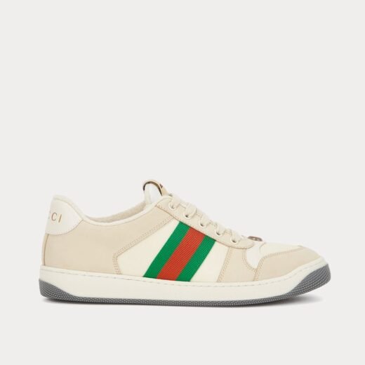 Gucci Baskets basses Screener crème/vert – 35