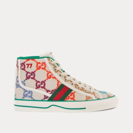 Gucci Baskets montantes Tennis 1977 en lin GG – 35