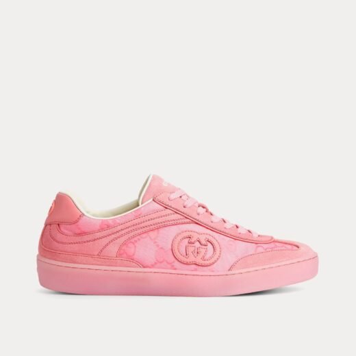 Gucci Baskets basses G75 en daim rose – 35