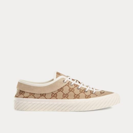 Gucci Baskets basses en toile GG beige/ébène – 35