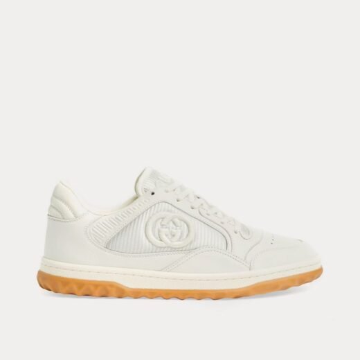 Gucci Baskets basses en cuir blanc cassé MAC80 – 35