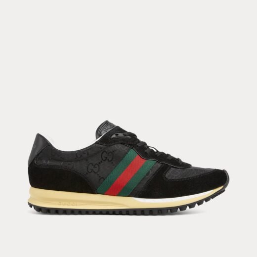 Gucci Re-Motion avec baskets basses noires en toile GG originales – 35