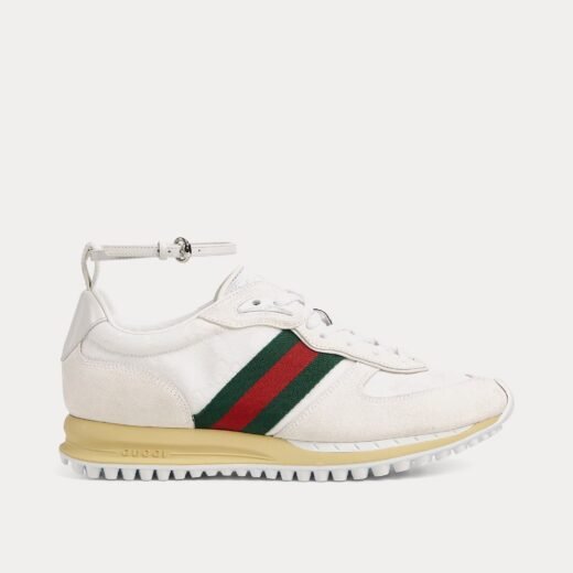 Gucci Baskets basses blanches Re-Motion en nylon GG – 35