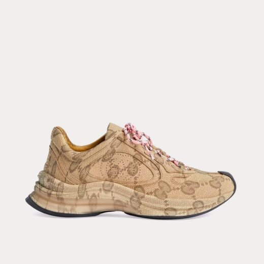 Gucci Baskets basses Run GG Print beige/ébène – 35