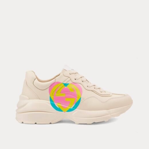 Gucci Baskets basses Rhyton Heart ivoire – 35