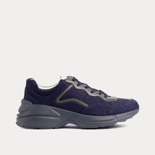 Gucci Baskets basses Rhyton GG Supreme Maxi bleues – 35