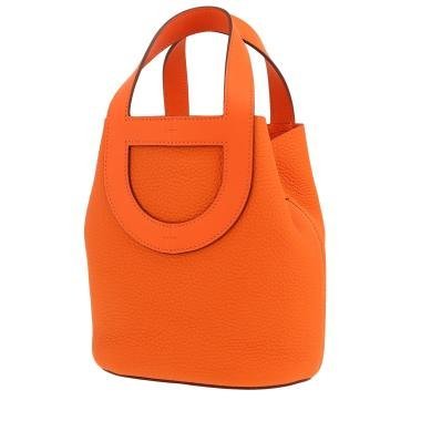 Sac à main Hermès In-The-Loop en cuir taurillon clémence orange