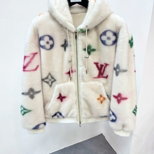 Louis Vuitton Veste Hoodie Polaire Monogram LV Ivoire