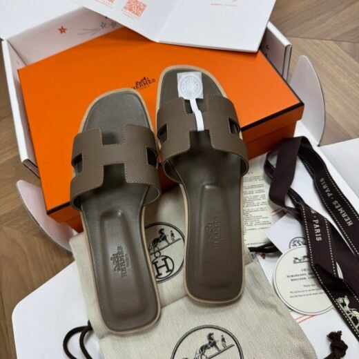 Hermès Sandales Oran Marron
