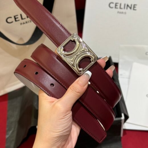 Celine ceinture réversible à boucle ajourée