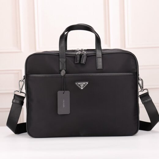 Prada Porte-documents noir