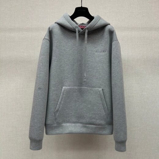 Gucci sweat à capuche gris chiné