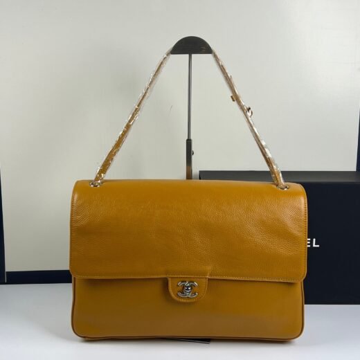 Chanel Flap Bag – Ocre – fermoir argenté