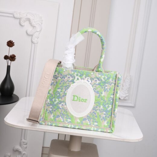 Dior Book Tote – Vert multicolore
